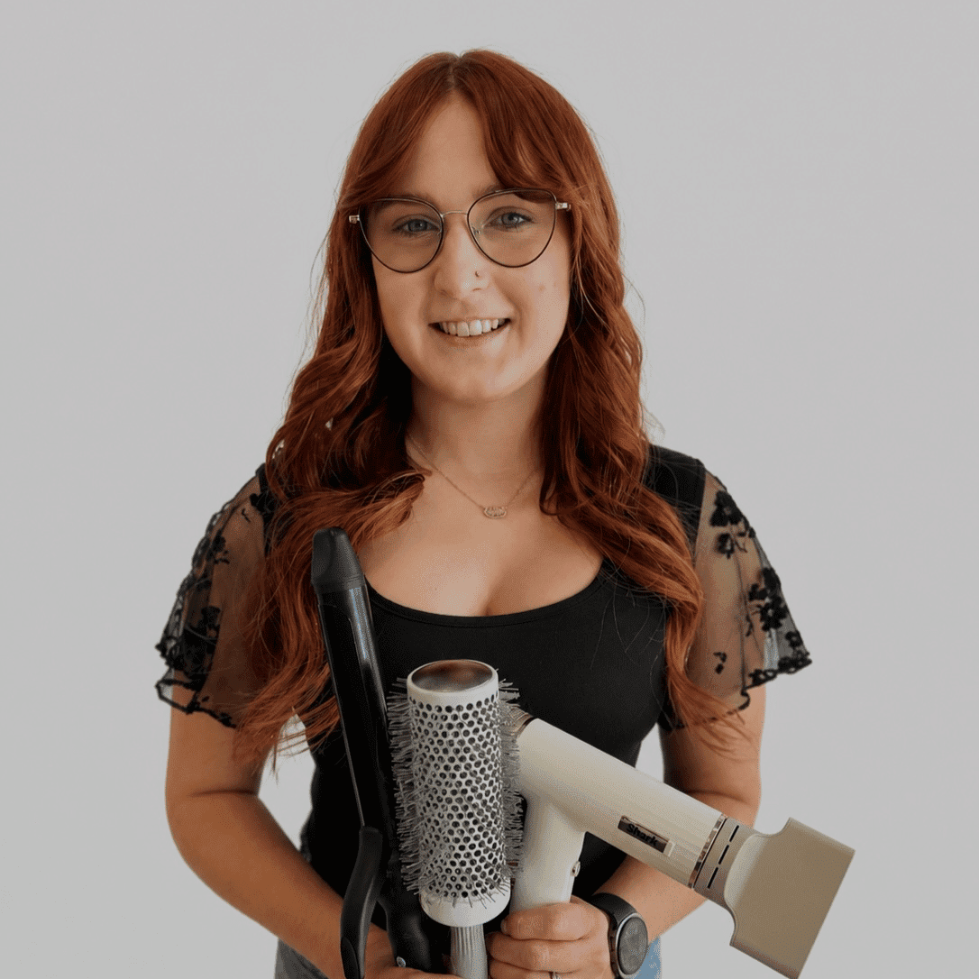 Portrait of Hannah, a professional stylist at LookAfter Hair, showcasing their expertise and style.