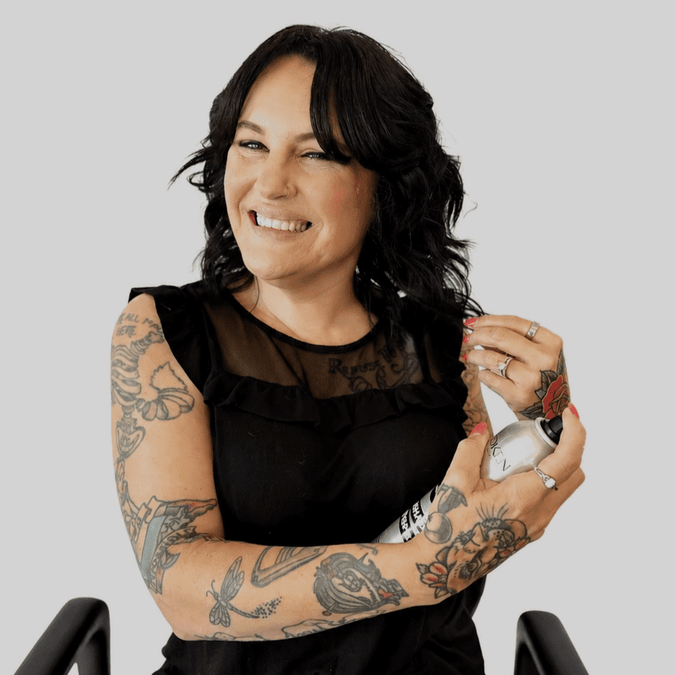 Portrait of Jaime, a professional stylist at LookAfter Hair, showcasing their expertise and style.