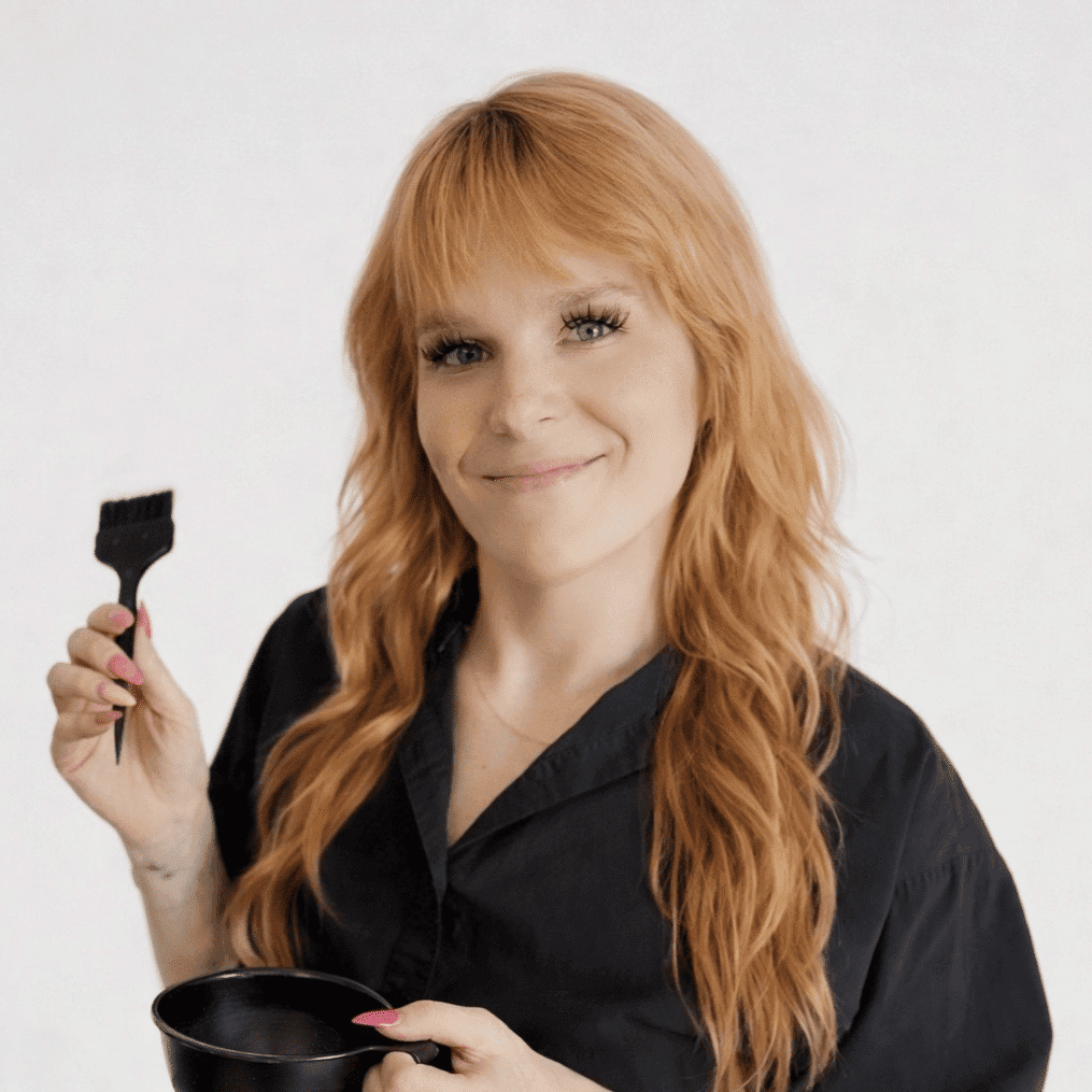 Portrait of Brittany, a professional stylist at LookAfter Hair, showcasing their expertise and style.